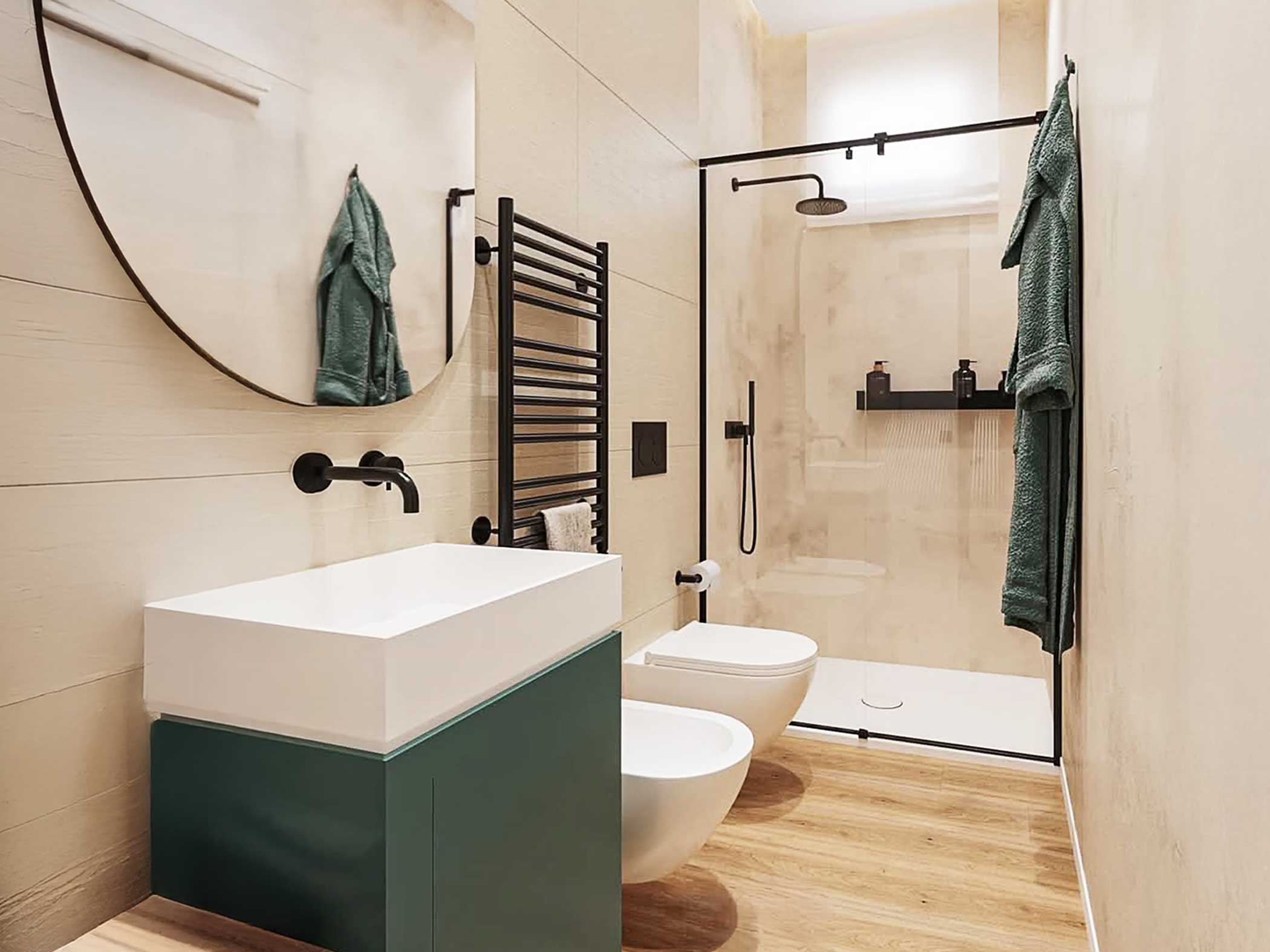 Bagno moderno a Milano, dal sito HMD